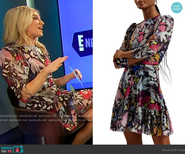 Ted Baker Payslyy Floral Fit & Flare Minidress worn by Ashley Bellman on E! News