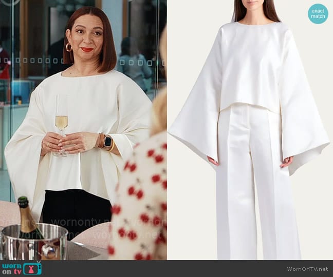 The Row Dalel Top worn by Molly Novak (Maya Rudolph) on Loot