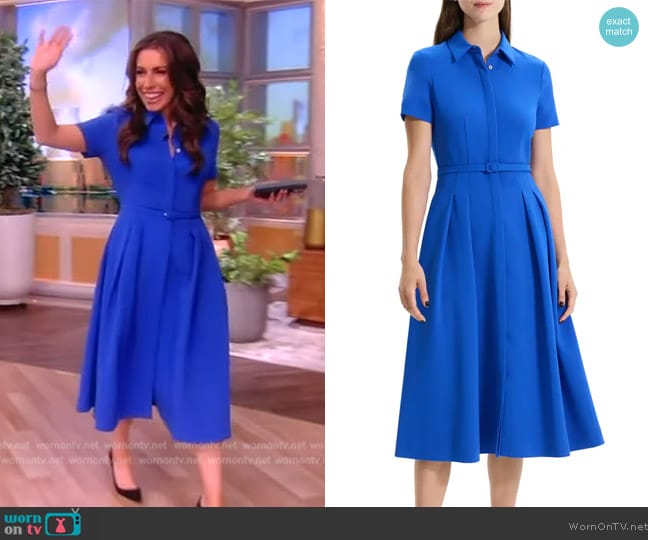 Theory Belted Midi Shirtdress worn by Alyssa Farah Griffin on The View