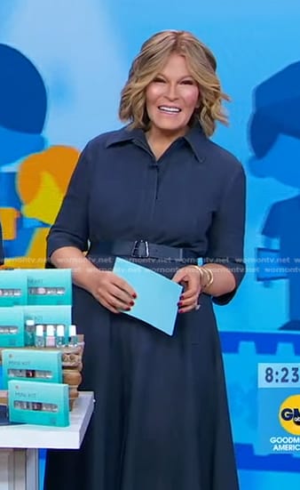 Tory’s belted denim shirtdress on Good Morning America