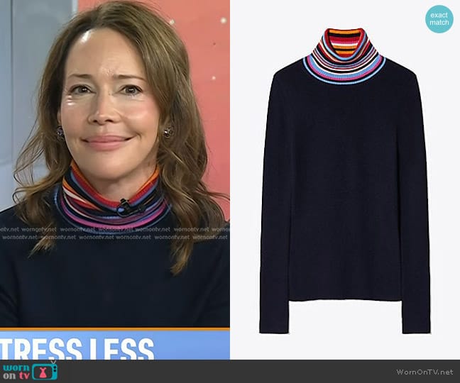 Tory Burch Alana Turtleneck Sweater worn by Dr. Samantha Boardman on Today