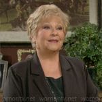 Traci’s black jacket on The Young and the Restless