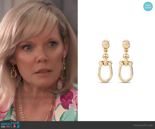 Uno de 50 Serotonin Earrings worn by Ava Jerome (Maura West) on General Hospital