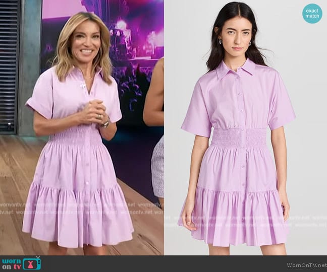 Veronica Beard Greta Dress worn by Kit Hoover on Access Hollywood