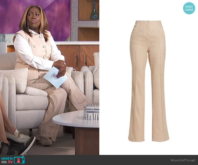 Veronica Beard Komi Pants worn by Sheryl Underwood on The Talk