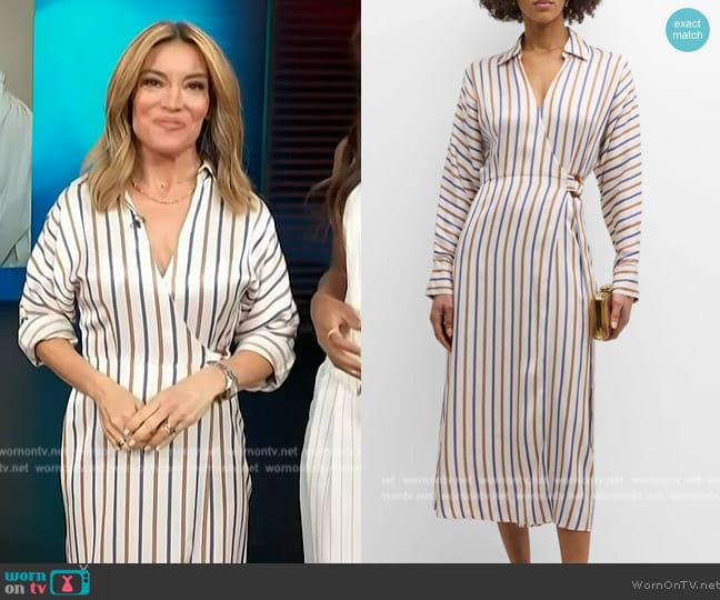 Veronica Beard Noor Dress worn by Kit Hoover on Access Hollywood