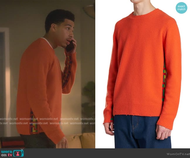 WornOnTV: Andre’s orange sweater on Grown-ish | Marcus Scribner ...