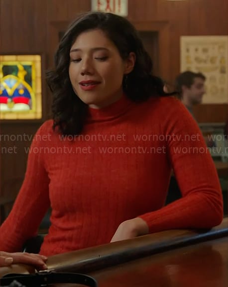 Violet's red sweater on Chicago Fire