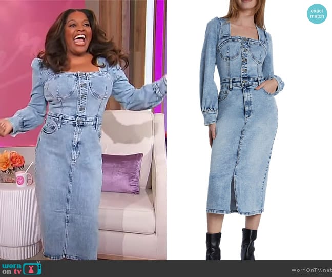 WornOnTV: Sherri’s denim corset dress on Sherri | Sherri Shepherd ...