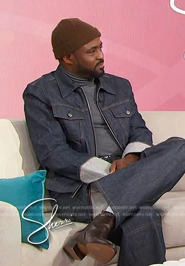 Wayne Brady’s denim jacket and jeans on Sherri