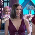 Willow's purple ruched dress on General Hospital