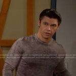 Xander’s grey ombre sweater on Days of our Lives