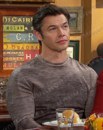 Xander’s grey ombre sweater on Days of our Lives