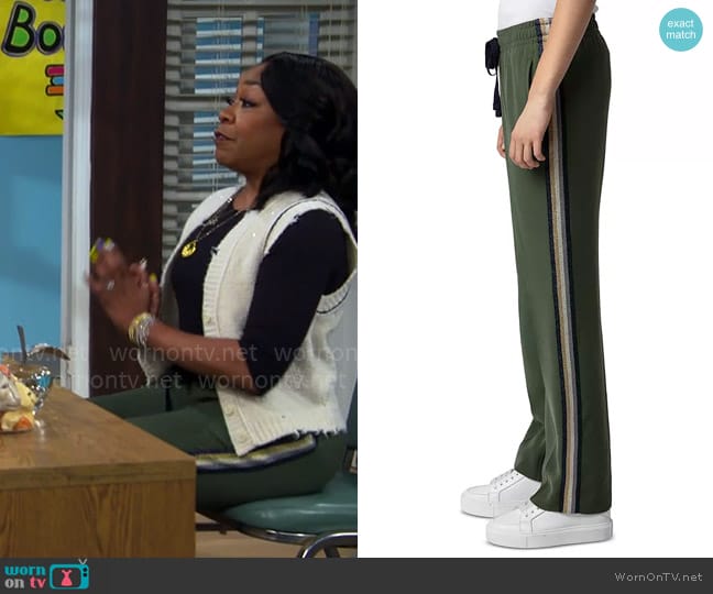 Zadig & Voltaire Pomy Pants worn by Tina Butler (Tichina Arnold) on The Neighborhood