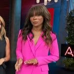 Zuri’s pink blazer and shorts on Access Hollywood