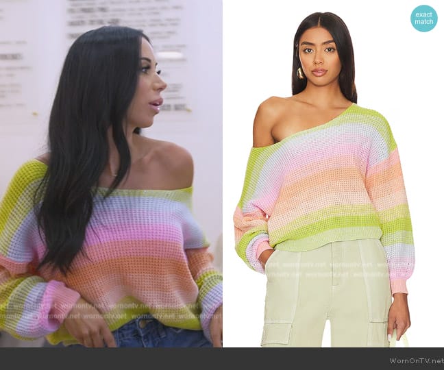 27 Miles Malibu Cinzia Sweater worn by  on The Real Housewives of New Jersey