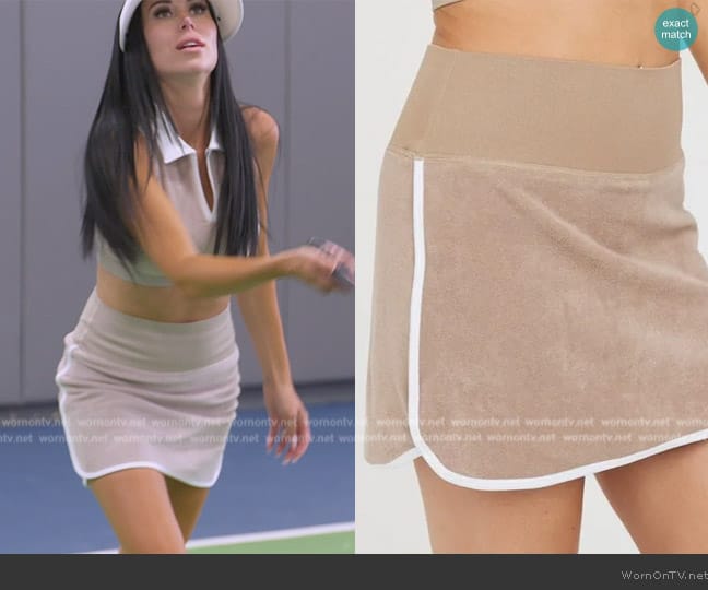 Aerie Aerie Terry Cloth Skort worn by  on The Real Housewives of New Jersey