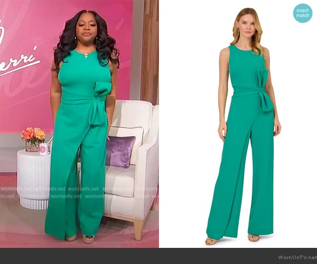 WornOnTV: Sherri’s green tie waist jumpsuit on Sherri | Sherri Shepherd ...