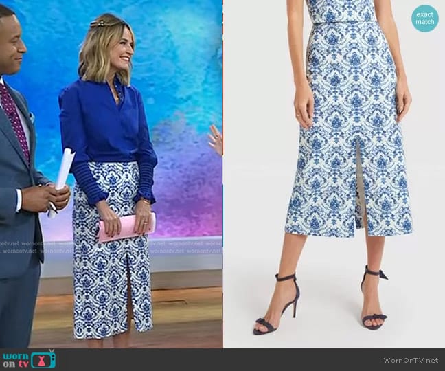 G. Label Andersen Pencil Skirt worn by Savannah Guthrie on Today