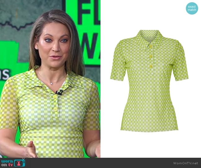 Baum und Pferdgarten Janita Polo Top worn by Ginger Zee on Good Morning America