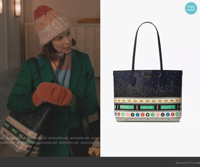 Kate Spade Bleecker Big Apple Large Tote worn by Elsbeth Tascioni (Carrie Preston) on Elsbeth