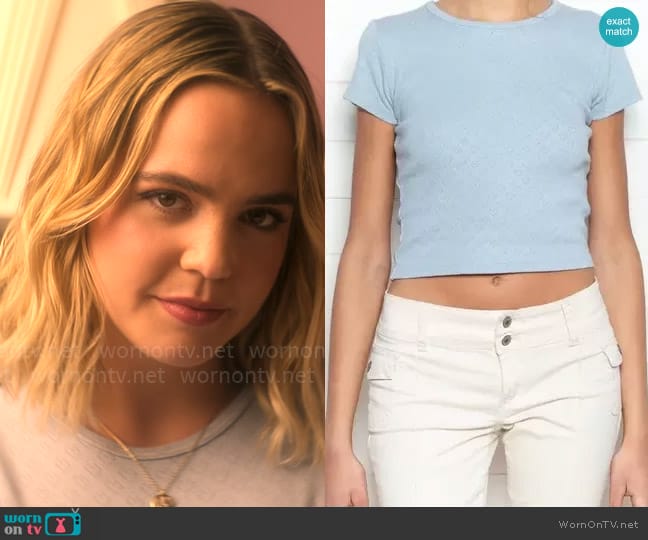 Brandy Melville Ashlyn Top worn by Imogen Adams (Bailee Madison) on Pretty Little Liars Original Sin