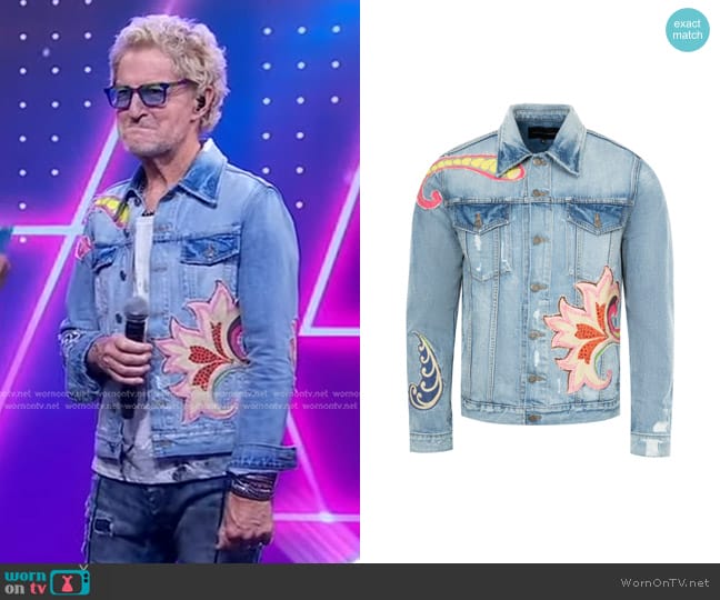 Cout De La Liberte Johnny Psycho Summer Trucker Jacket worn by Kevin Cronin on Good Morning America