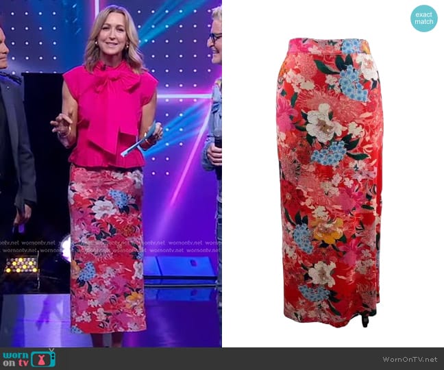 Cara Cara Taylor Skirt worn by Lara Spencer on Good Morning America