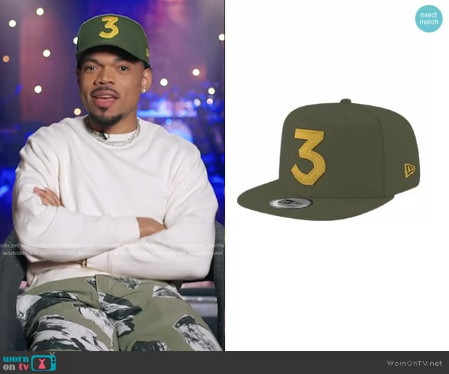 Chance the Rapper Chance 3 New Era Baseball Cap in Green/Canary Yellow worn by Chance The Rapper on The Voice