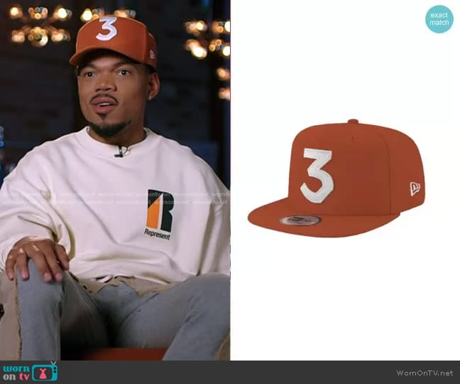 Chance the Rapper Chance 3 New Era Rust Orange/White Hat worn by Chance The Rapper on The Voice