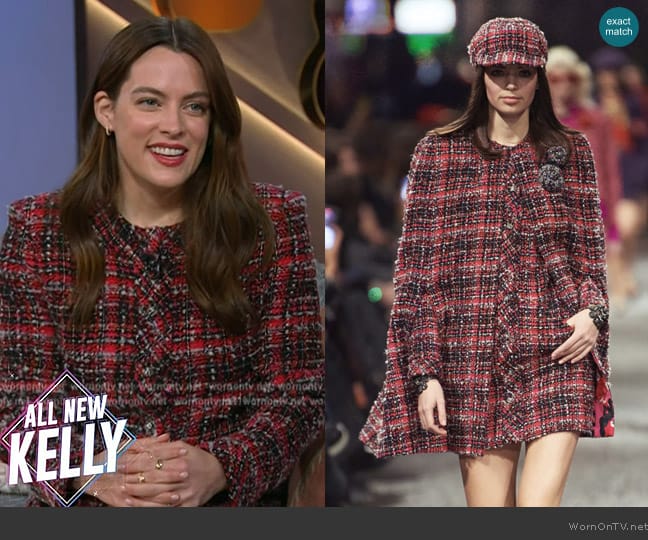 Chanel 2024 Pre Fall Collection worn by Riley Keough on The Kelly Clarkson Show