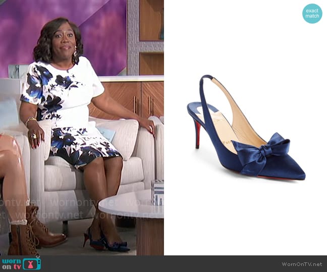 Christian Louboutin Yasling Slingback Pump worn by Sheryl Underwood on The Talk