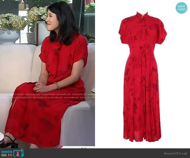 Coldwater Creek Floral Dress worn by Rachel Khong on Today