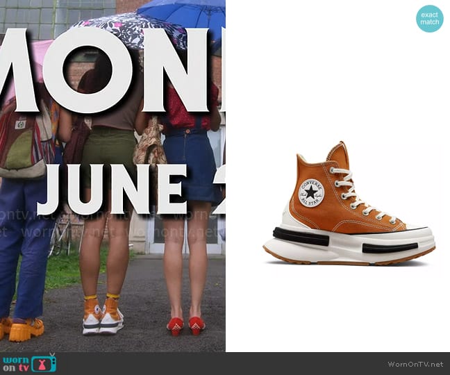 Converse Run Star Legacy Hi sneakers in orange worn by Tabitha 'Tabby' Hayworth (Chandler Kinney) on Pretty Little Liars Original Sin