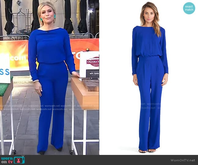 Diane Von Furstenberg Cynthia Jumpsuit worn by Jill Martin on Today