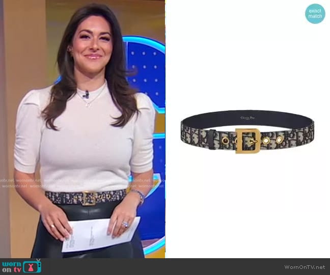 Dior Diorquake Belt worn by Erielle Reshef on Good Morning America