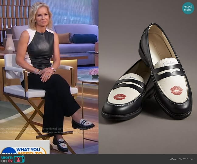 Duke + Dexter Printed Loafers worn by Dr. Jennifer Ashton on Good Morning America