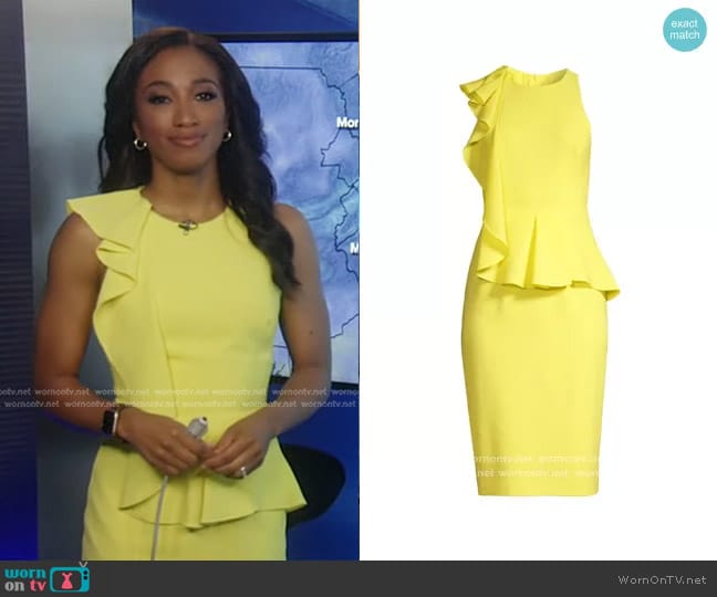 Black Halo Felicia Dress worn by Brittany Bell on Good Morning America