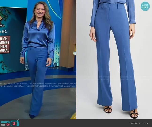 Elie Tahari Fit & Flare Pants worn by Ginger Zee on Good Morning America