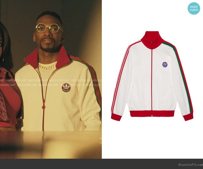 Gucci x adidas Cotton Jersey Jacket worn by Pastor Ezekiel (Daniel J. Watts) on The Chi