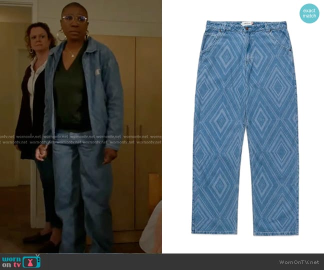 Honor The Gift Diamond Straight Leg Jeans in Indigo worn by Henrietta Wilson (Aisha Hinds) on 9-1-1