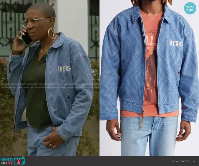 Honor The Gift Denim Jacket in Light Indigo worn by Henrietta Wilson (Aisha Hinds) on 9-1-1