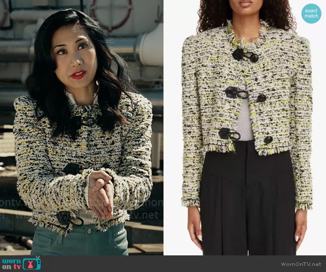 Isabel Marant Gradilia Jacket worn by Melody Bayani (Liza Lapira) on The Equalizer