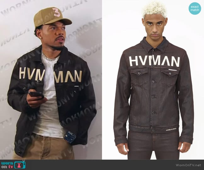 HVMAN MK1 Denim Jacket Overspray worn by Chance the Rapper on The Voice