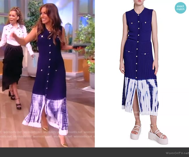 Maje Tie-dye knit maxi dress worn by Alyssa Farah Griffin on The View