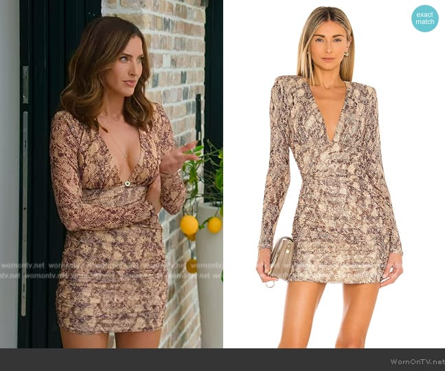 Michael Costello Antonella Mini Dress worn by Polly Brindle (Polly Brindle) on Selling the OC