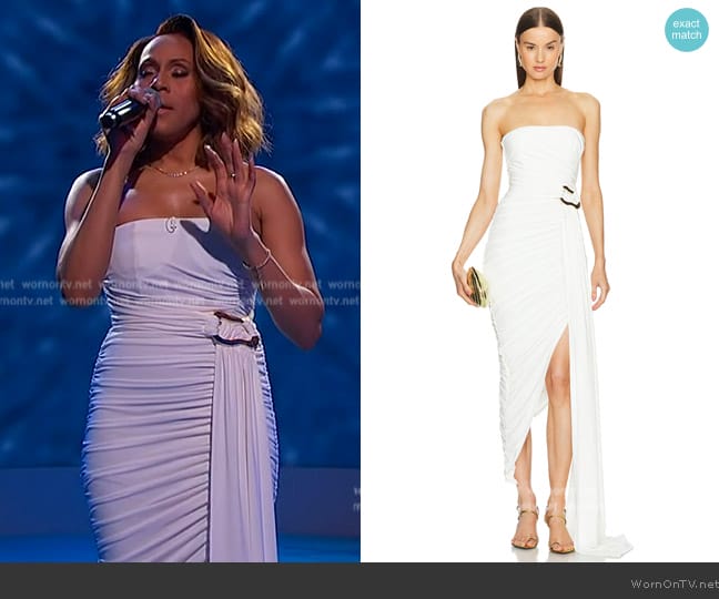 Michael Costello Ophelia Dress worn by Deborah Cox on Sherri