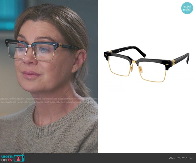 Miu Miu Runway Sunglasses worn by Meredith Grey (Ellen Pompeo) on Greys Anatomy