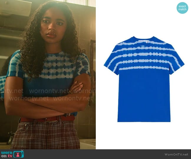 Proenza Schouler White Label Tie Dye T-shirt worn by Tabitha 'Tabby' Hayworth (Chandler Kinney) on Pretty Little Liars Original Sin