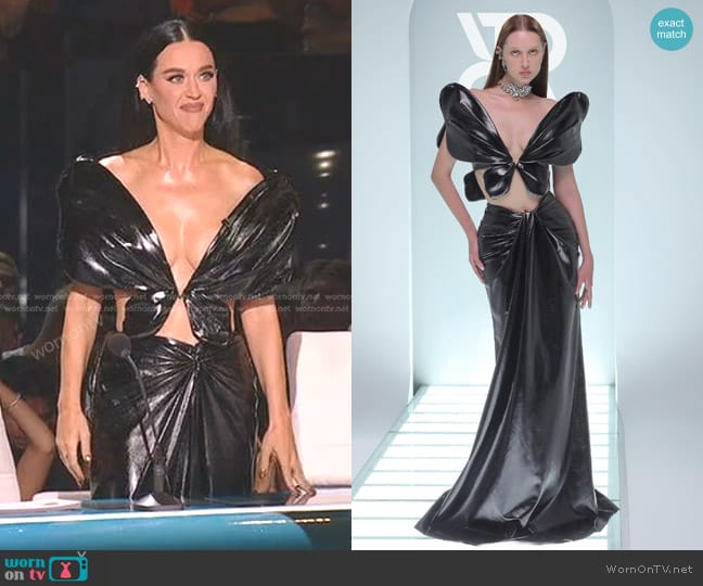 Rin by Chung Thanh Phong Butterfly Evening Gown worn by Katy Perry on American Idol